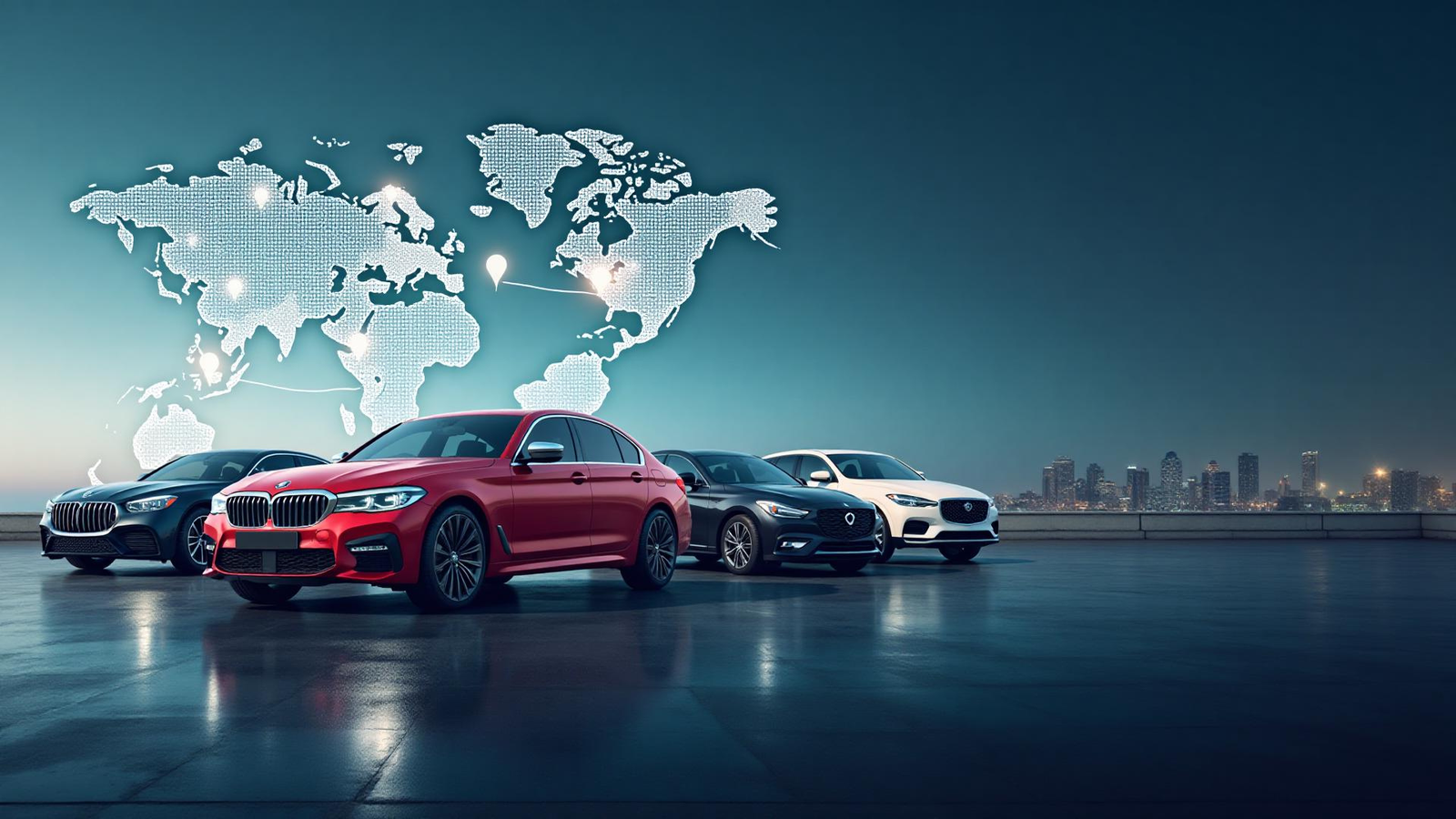 Premium car rental background