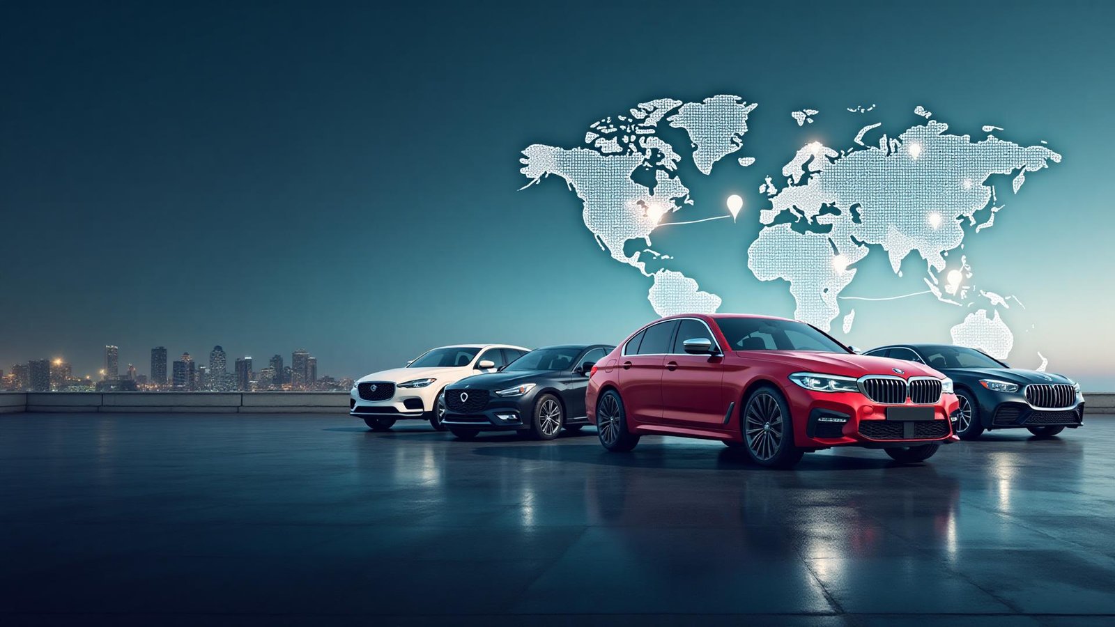 Premium car rental background